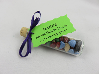 Gastgeschenke zur Hochzeit Taufe Kommunion Konfirmation Firmung Tischkarten Reagenzglas