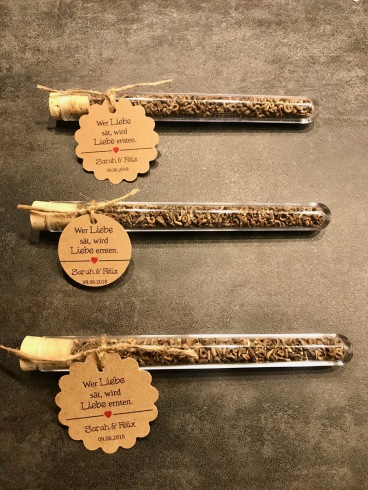 Gastgeschenke Hochzeit Taufe Kommunion Konfirmation Tischkarten Firmung Werbegeschenk Reagenzglas Gastgeschenk Tischkarten Werbegeschenk Kundengeschenk Präsent Kleingeschenk (2)