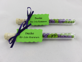 Gastgeschenke im Reagenzglas Gastgeschenk Tischkarte Tischkärtchen Liroca Hochwertig fertig günstig personalisiert mal anders türkis farben werbegeschenk firmung hochzeit taufe einschulung  (1)