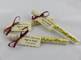 Gastgeschenke im Reagenzglas Gastgeschenk Tischkarte Tischkärtchen Liroca Hochwertig fertig günstig personalisiert mal anders türkis farben werbegeschenk firmung hochzeit taufe einschulung  (1)