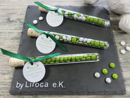 Gastgeschenke Reagenzglas Liroca Taufe Hochteit Konfirmation Kommunion Einschulung fertige günstige hochwertige Geburtstag Kinder Werbegeschenk.JPG