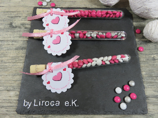 Gastgeschenke Reagenzglas Liroca Taufe Hochteit Konfirmation Kommunion Einschulung fertige günstige hochwertige Geburtstag Kinder Werbegeschenk.JPG