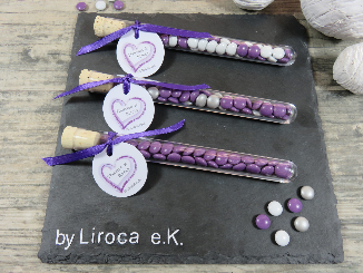 Gastgeschenke Reagenzglas Liroca Taufe Hochteit Konfirmation Kommunion Einschulung fertige günstige hochwertige Geburtstag Kinder Werbegeschenk.JPG