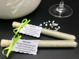 Gastgeschenk Kommunion, Gastgeschenk Hochzeit, Gastgeschenke Kommunion, Gastgeschenke Taufe, Gastgeschenke Konfirmation, Gastgeschenke, Gastgeschenke Firmung, Gastgeschenke Geburtstag, Gastgeschenke Reagenzglas, Quickborn, Liroca